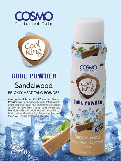 Cosmo Sandalwood Perfumed Talc, 250g