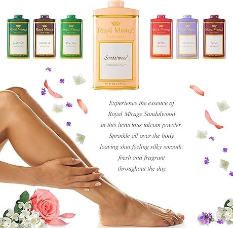 Royal Mirage Sandalwood Talcum Powder 250 g