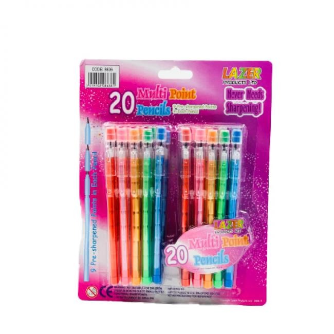 Lazer Multi-Point Pencil 20 Pieces P-8636