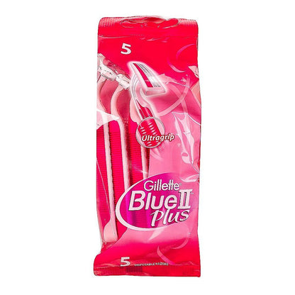 Gillette Blue II Razors, 5 Pieces