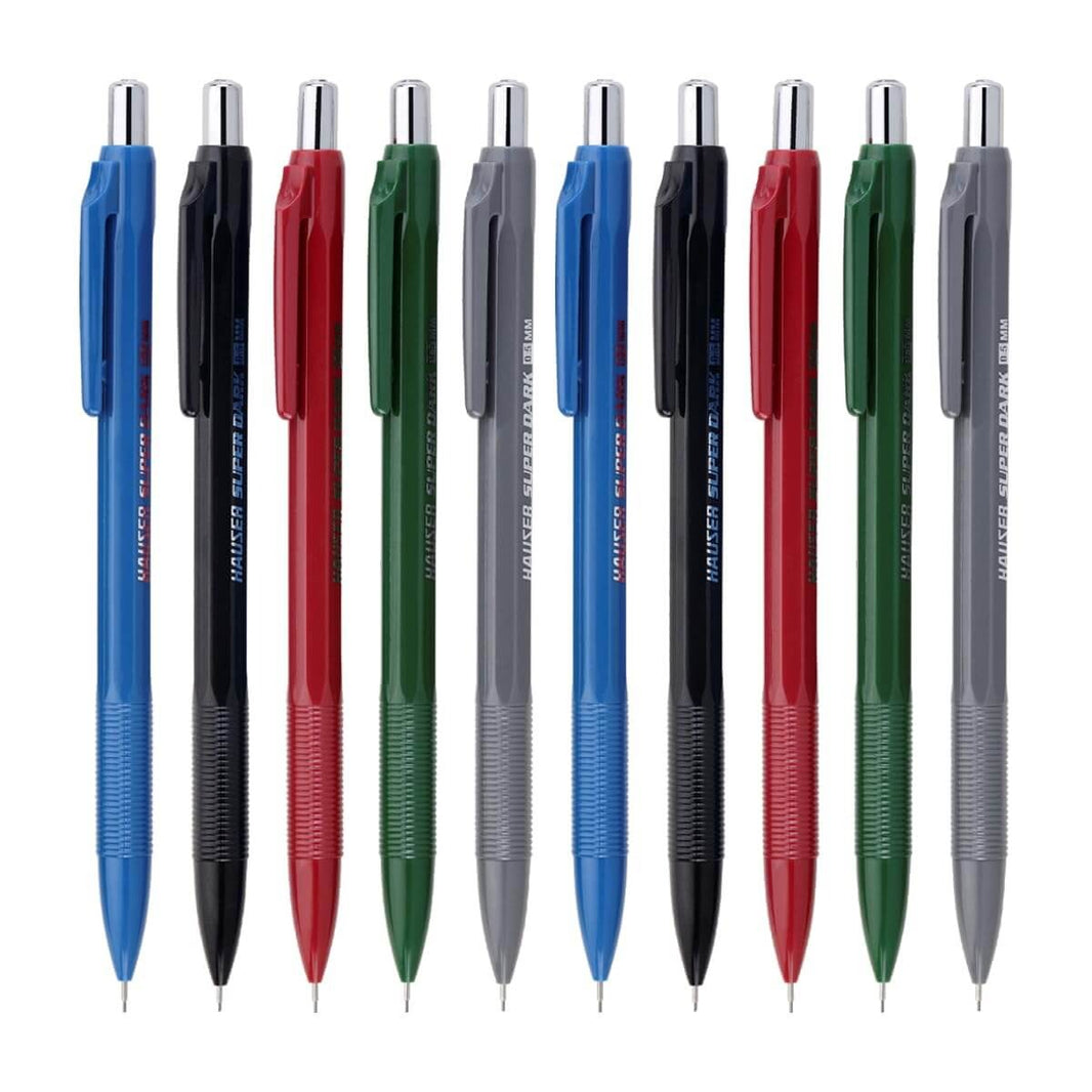 Hauser Super Dark Mechanical Pencil H6125, 5 Pieces