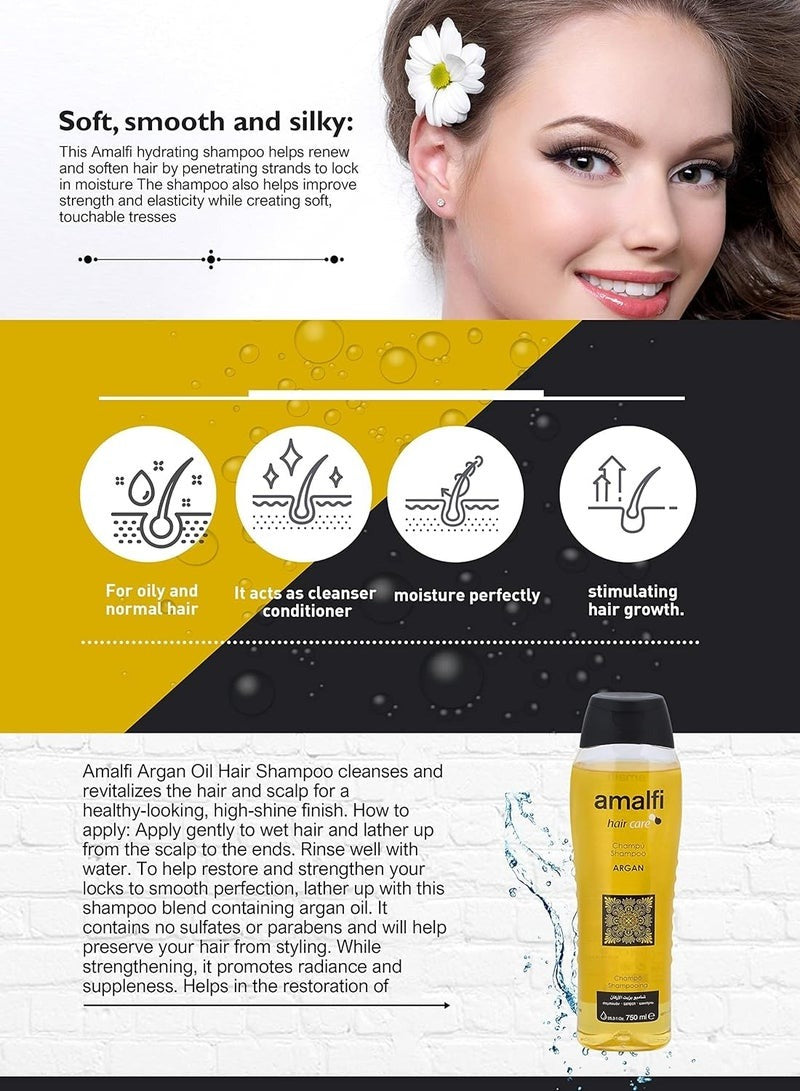 Smooth Argan Shampoo, 750ml