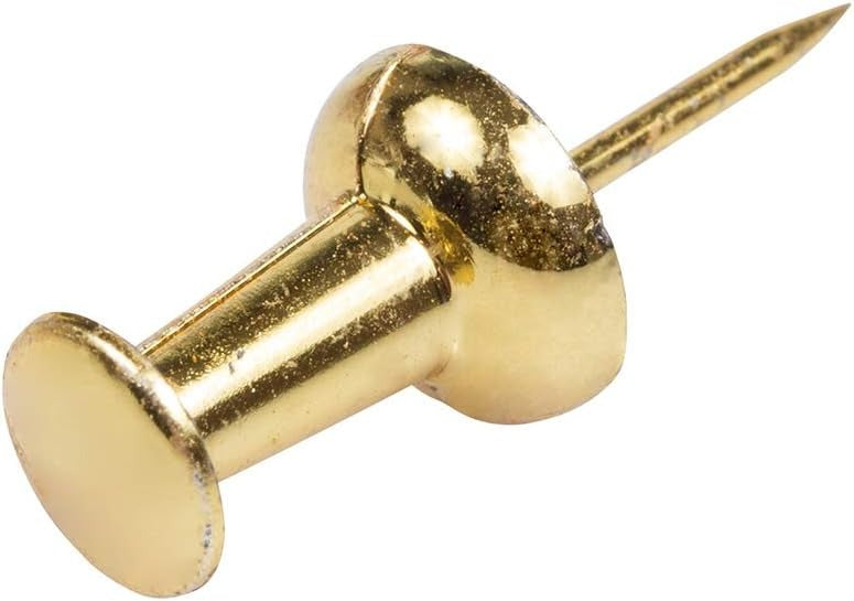 Gold Coated Push Pin 80 Pieces Pack