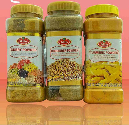 Alin Curry, Turmeric & Coriander Powder, 3x200g