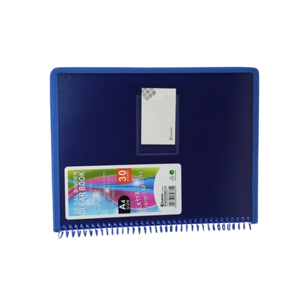 Chanyi Spiral Binder Clear A4 Book, 30 Binds