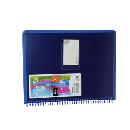 Chanyi Spiral Binder Clear A4 Book, 30 Binds