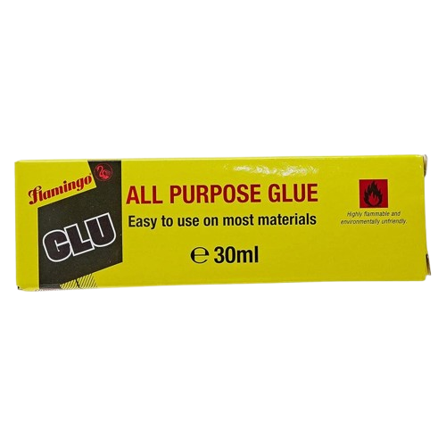 Flamingo Glu All Purpose glue Easy to Use on Most Materials, 30ml