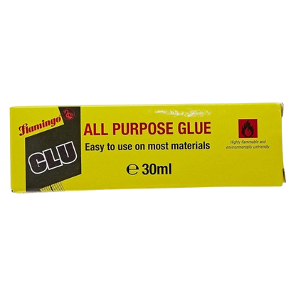 Flamingo Glu All Purpose glue Easy to Use on Most Materials, 30ml