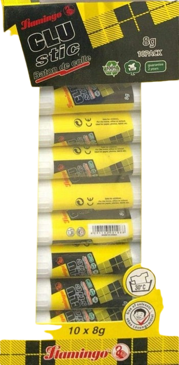 Flamingo Glue Stick, 10x8gm