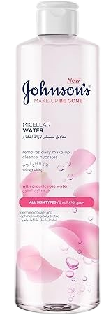Johnson's Fresh Hydration Micellar Rose-Infused Cleansing Water for Normal Skin, 400ml