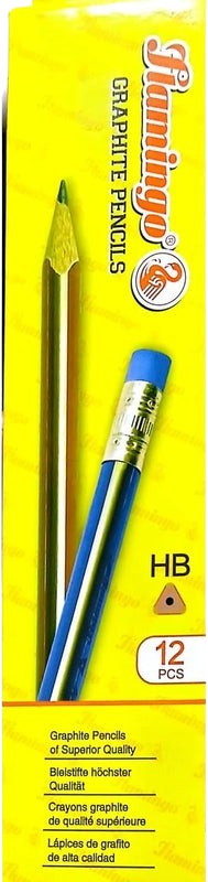 Flamingo Hb Graphite Pencils 12 pcs