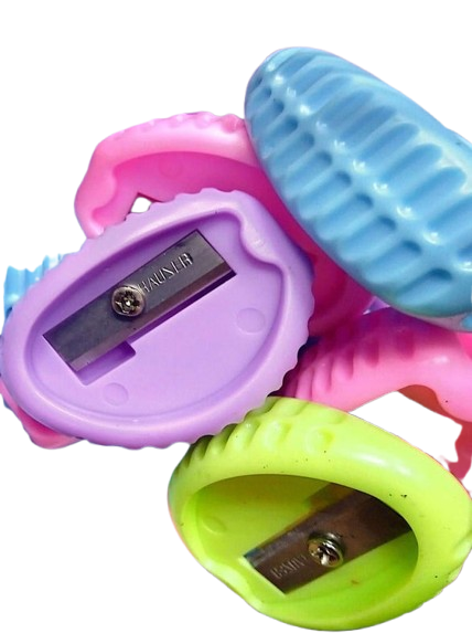 Flamingo Polka Sharpener In Blister, 12 Pieces