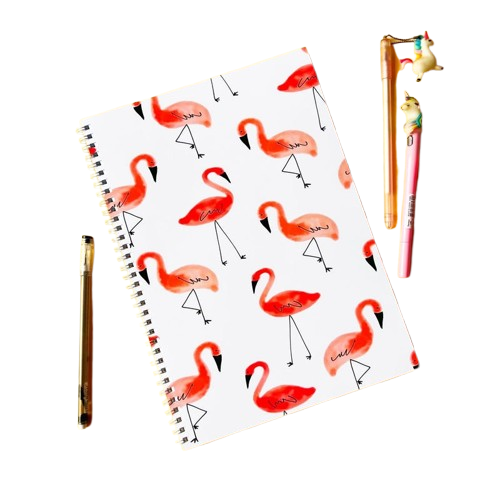 Flamingo A4 Race Car Spiral 5 Subject University Notebook (200 Sheets), 1 Piece