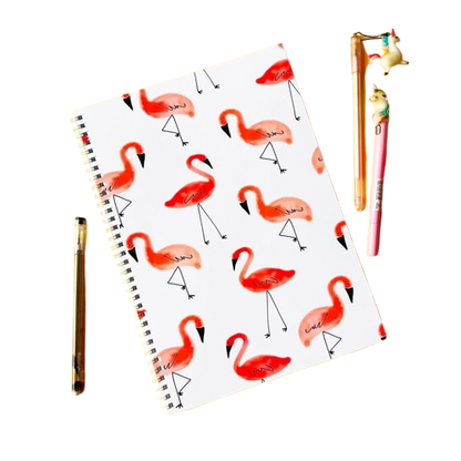 Flamingo A4 Race Car Spiral 5 Subject University Notebook (200 Sheets), 1 Piece