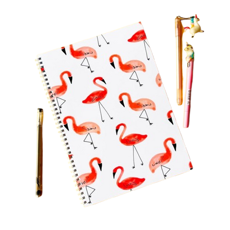 Flamingo A4 Race Car Spiral 5 Subject University Notebook (200 Sheets), 1 Piece