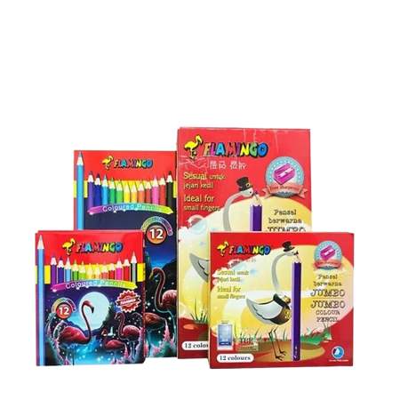 Flamingo Color Pencil, 6 Colors