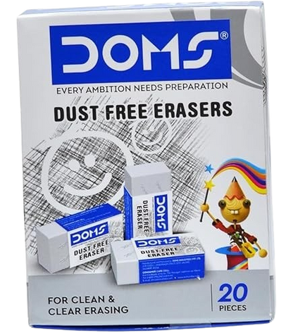 Doms Xl Dust-Free Eraser, 20 Count
