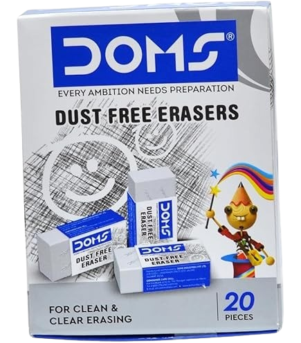 Doms Xl Dust-Free Eraser, 20 Count