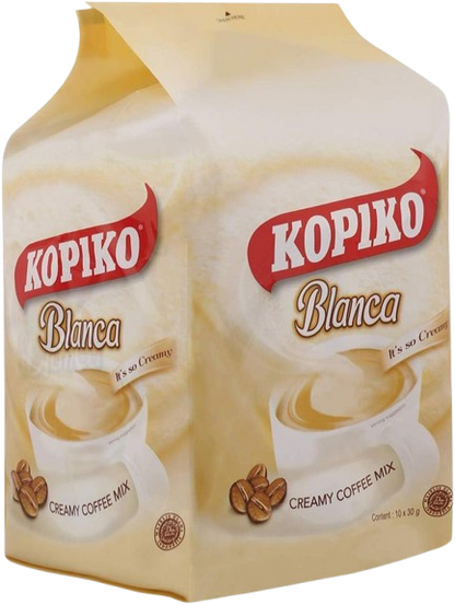 Kopiko Blanca Instant Coffee Sachets, 10x30g