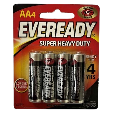Eveready Battery Heavy Duty AA 4PCS