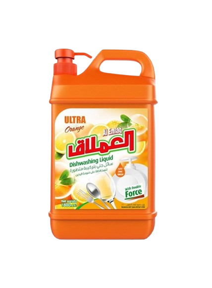 Al Emlaq Orange Dishwash Liquid, 1800ml