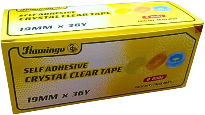 Flamingo Crystal Clear Tape, 100 Yards