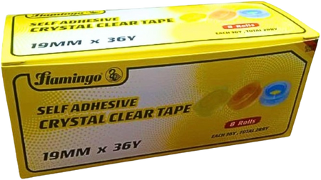 Flamingo Crystal Clear Tape, 100 Yards
