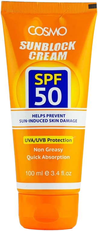 Cosmo Sunblock Cream with Spf50, 100ml
