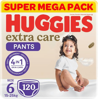 Huggies Junior Baby Diapers Size 6 for 16-30kg, 15 Pieces