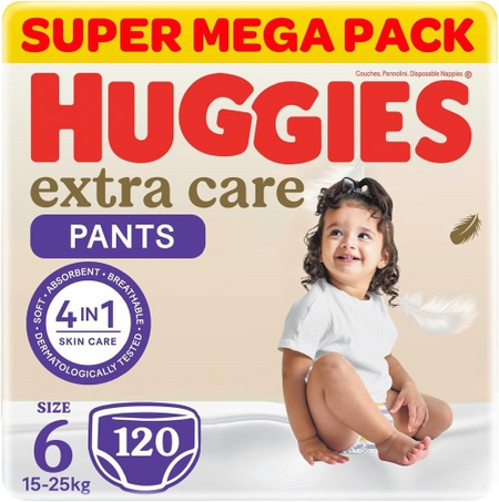 Huggies Junior Baby Diapers Size 6 for 16-30kg, 15 Pieces