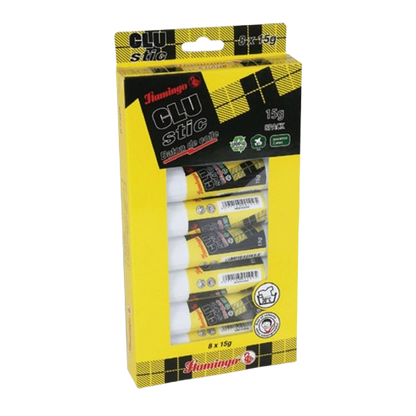 Flamingo Glue Stick, 8x15gm GS15