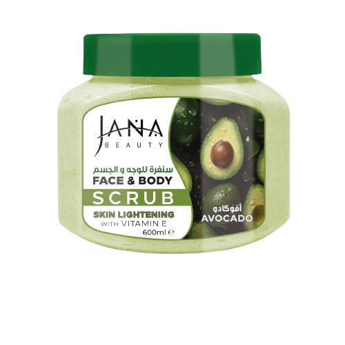 Jana Avocado Face & Body Scrub, 600ml