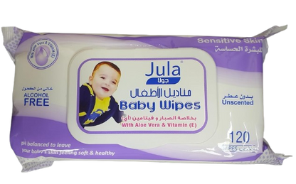 Jula Baby Wipes, 2x120 Pieces