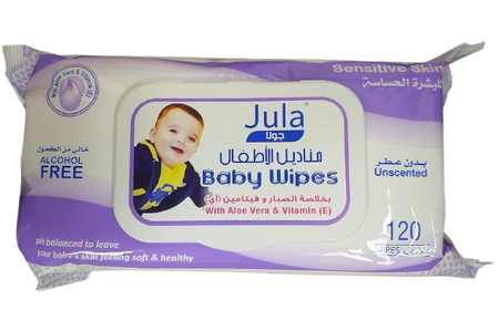 Jula Baby Wipes, 2x120 Pieces