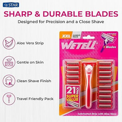 Wetell Disposable Razors Wt2884, 12 Pieces