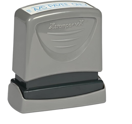 Xstamper VX self-inking stamp A/C Payee Only - Blue