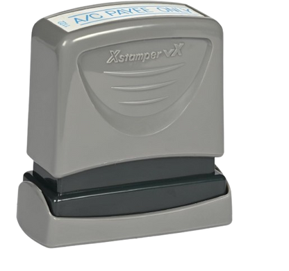 Xstamper VX self-inking stamp A/C Payee Only - Blue