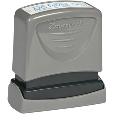 Xstamper VX self-inking stamp A/C Payee Only - Blue