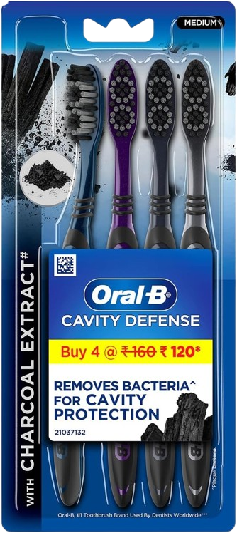 Oral-B Cavity Defence Toothbrush, 4 Pieces