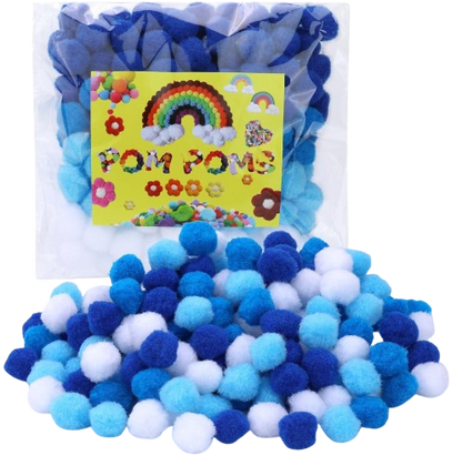 Pom Pom Craft Item, 160 Pieces