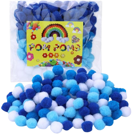 Pom Pom Craft Item, 160 Pieces