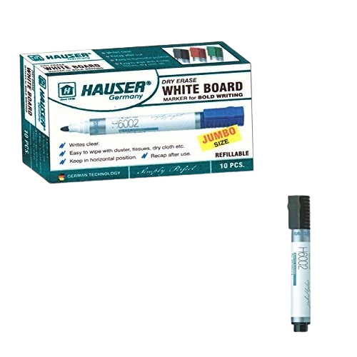 Hauser White Board Marker H6126, 6 Pieces
