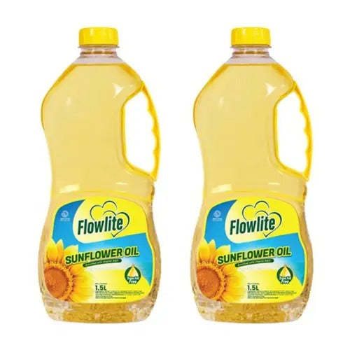 Flowlite Sunflower Cooking Oil, 2x1.5L