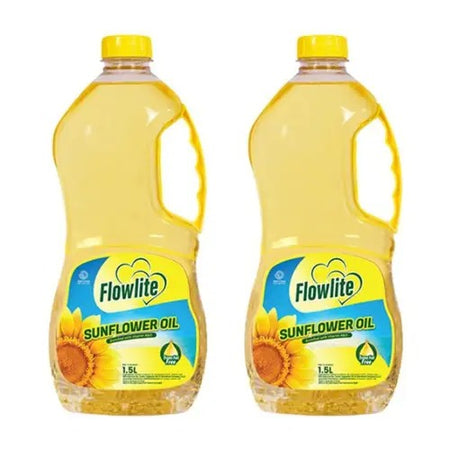 Flowlite Sunflower Cooking Oil, 2x1.5L