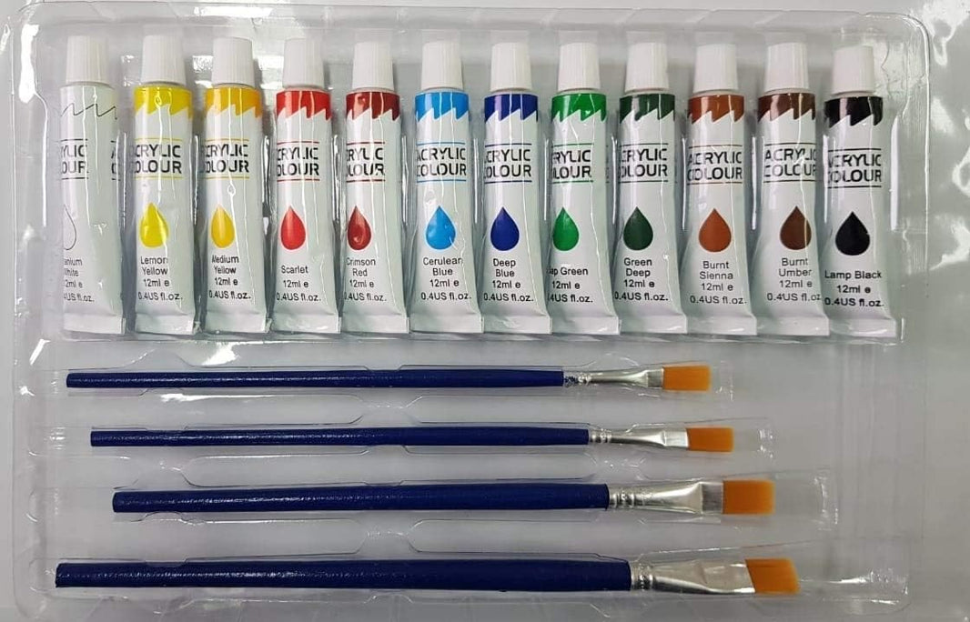 Tiptop Acrylic Colors 12x25ml W002418T