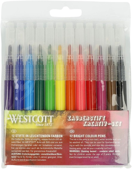 Tiptop Spray Pens Set W002376T, 12 Pieces