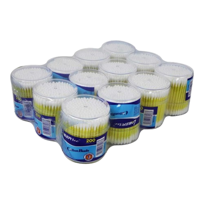 Lasertec Cottons Buds, 200 Pieces