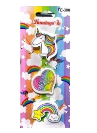 Flamingo Eraser, 3 Pieces FE-300