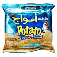 Al Mudhish Ripple Cheese Potato Chips, 24x15g