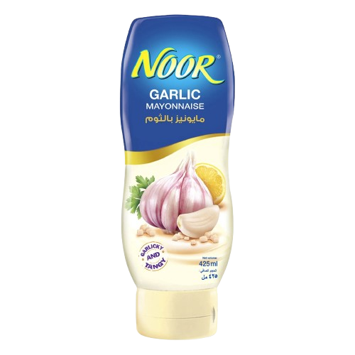 Noor Garlic Mayonnaise Squeezy Bottle, 425ml